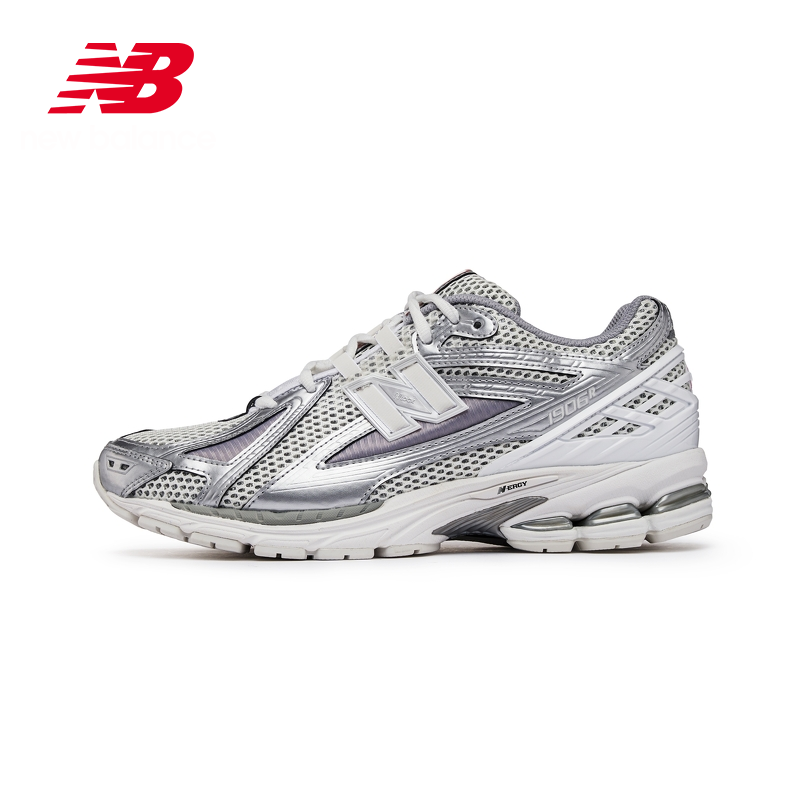 new balance 官方23新款男女鞋1906R系列网面运动鞋老爹鞋 银色/白色 M1906RCB 343.72