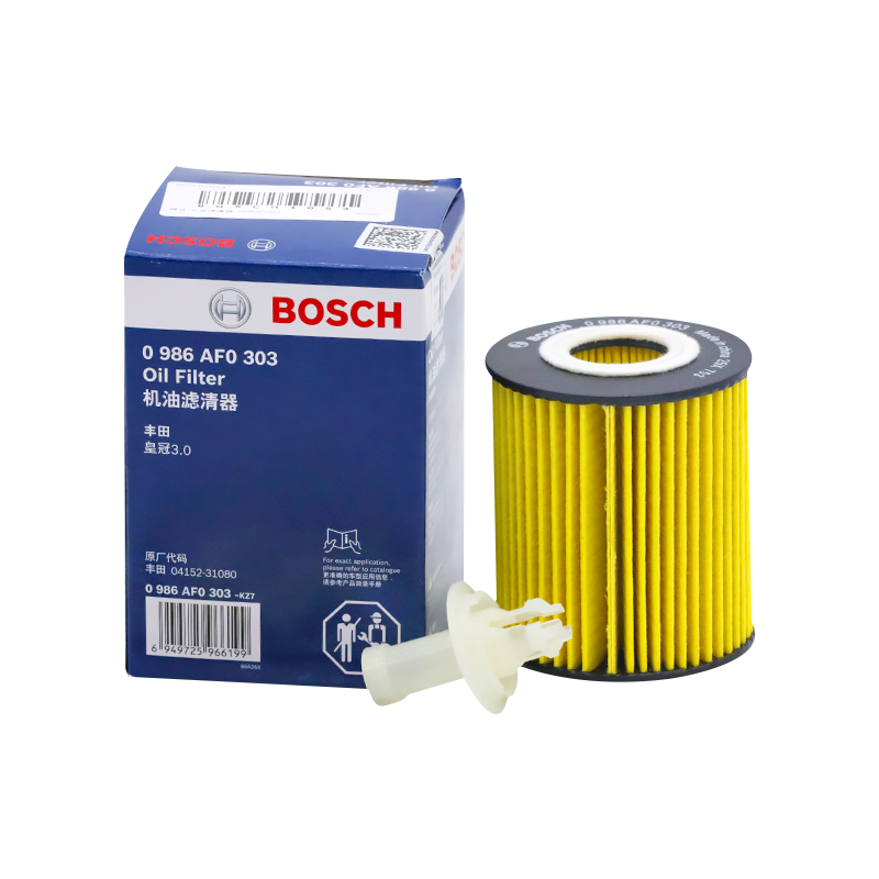 BOSCH 博世 机油滤芯0986AF0303适用丰田凯美瑞新锐志皇冠普拉多雷克萨斯 12.25