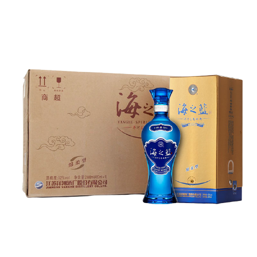 YANGHE 洋河 海之蓝 蓝色经典 52%vol 浓香型白酒 480ml*6瓶 整箱装 743.96元（需用
