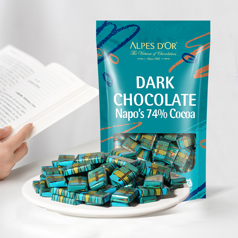Alpes d'Or 爱普诗 临期黑巧克力爱普诗瑞士进口纯可可脂黑巧无糖精苦每日健