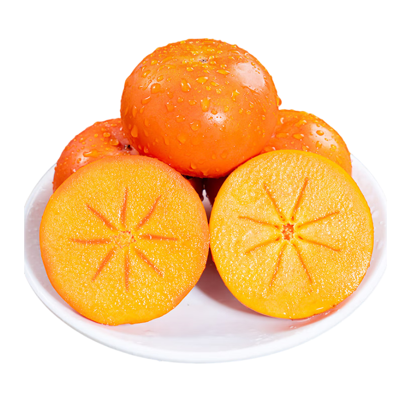 京鲜生 阳丰脆柿甜柿 净重4.5-5斤 单果110g-130g 12.9元（需领券）