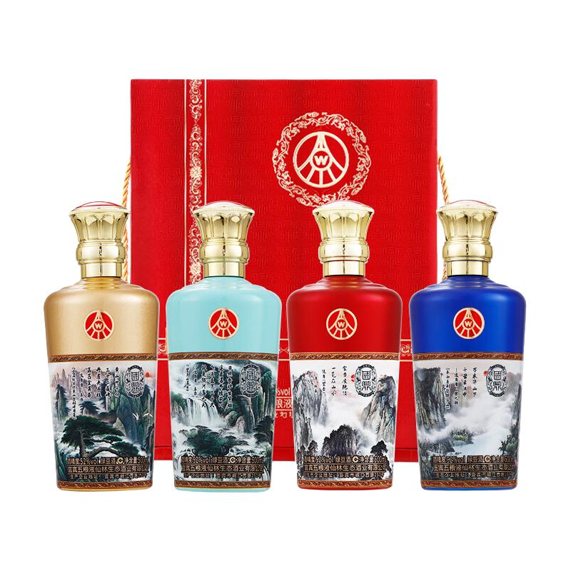 五粮液 52度浓香型白酒 500ml*4瓶 礼盒装（官方鉴定证书） 399元