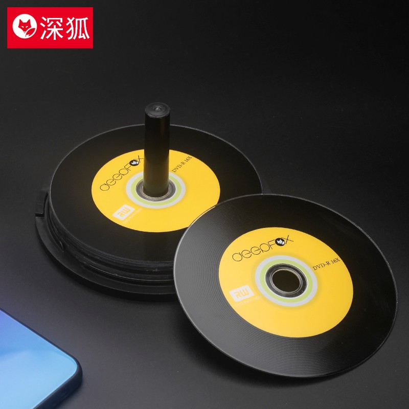 Deepfox 深狐 DVD-R/CD刻录盘/光碟/空白光盘车载音乐盘4.7G16速10片装 37.49元