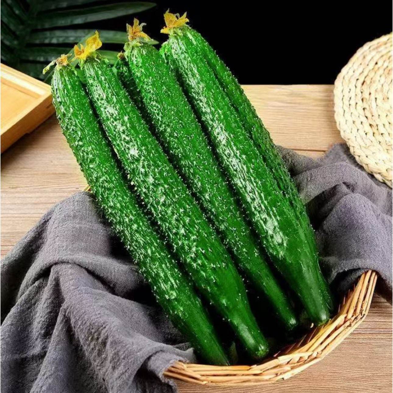 云南刺黄瓜 新鲜现摘现发 农家自种 5斤净重 带刺绿芯清脆 可生吃 8.9元/净