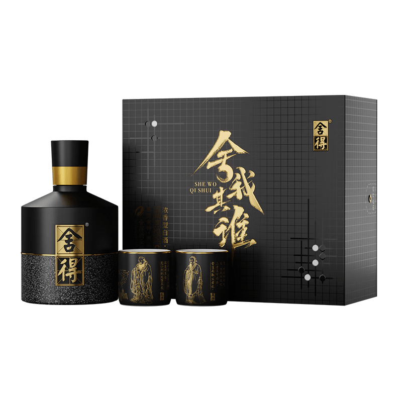 移动端、京东百亿补贴：舍得 名人版 52%vol 浓香型白酒 100ml 礼盒装 48.8元（
