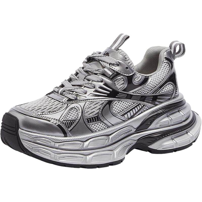 骆驼 银月老爹鞋女加绒厚底增高休闲运动鞋子 160.12元（需用券）