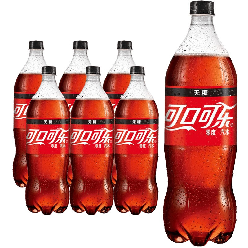 Coca-Cola 可口可乐 零度碳酸饮料 2L*6瓶 39元