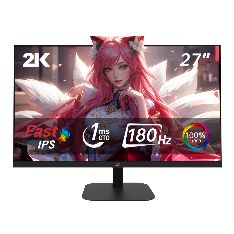 双11狂欢: 优派（ViewSonic）27英寸2K FastIPS快速液晶 原生180Hz 1MS(GTG) 10bit色深 10