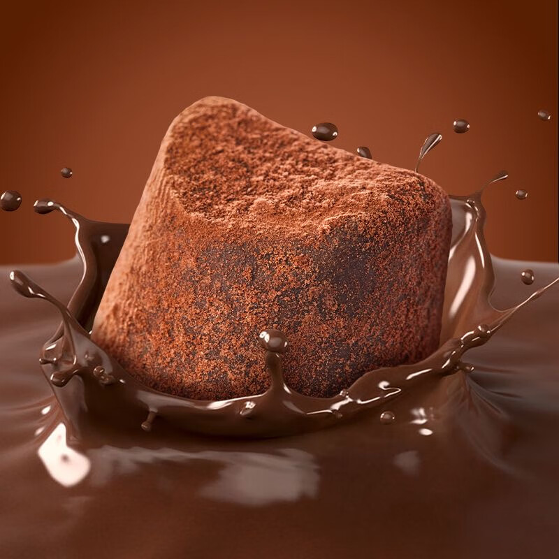 闲食匠 松露巧克力纯可可脂无糖黑巧每日休闲小吃健身饱腹代餐 软松露55%