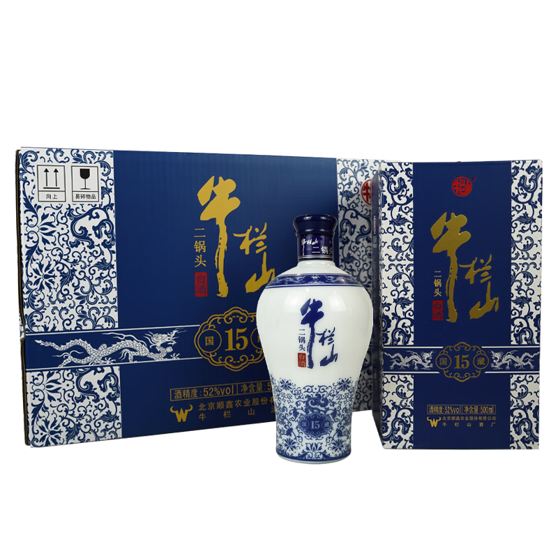 牛栏山 国藏15 52°清香型白酒 500ml 6瓶装 229元 包邮 (首购返3元京豆)