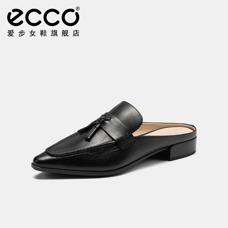 88VIP：ecco 爱步 女鞋 春夏法式尖头穆勒鞋包头半拖鞋凉鞋 型塑214293 1082.05元