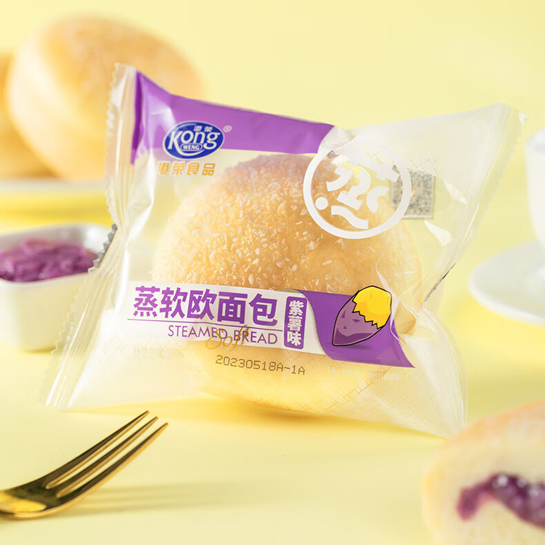 Kong WENG 港荣 蒸面包 紫薯味 460g 18.9元（需用券）