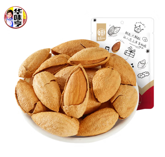 华味亨 巴旦木100g（12.45元/斤）坚果选8件 2.49元