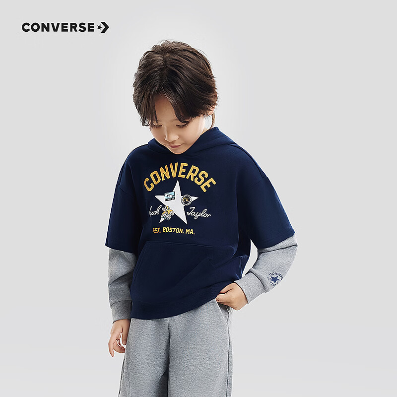 匡威 儿童纯棉连帽卫衣 多款可选 CNVB-PO-J966 97元 - 线报酷