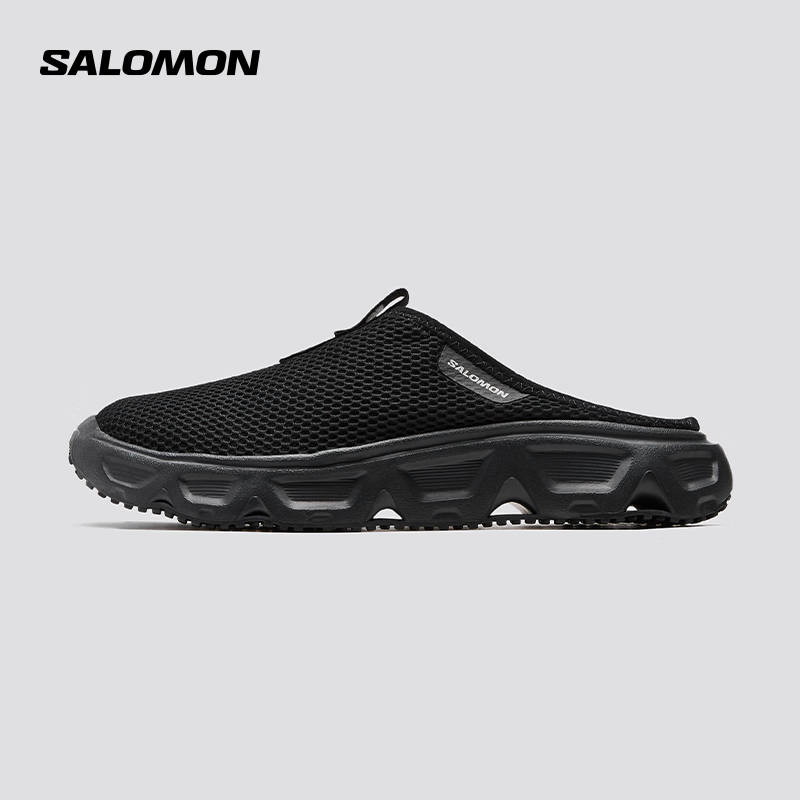 salomon 萨洛蒙 男款 户外运动休闲舒适减震便捷舒缓恢复鞋 REELAX SLIDE 6.0 黑色