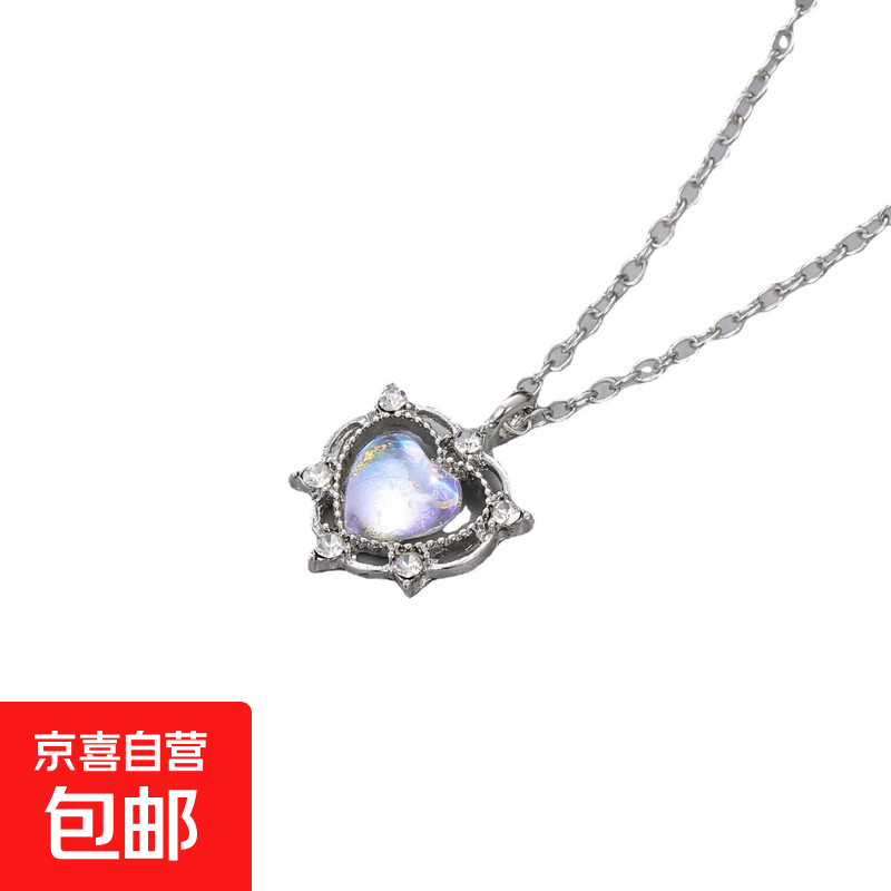 项链女轻奢小众设计感锁骨链 银色 5688601 0.9元