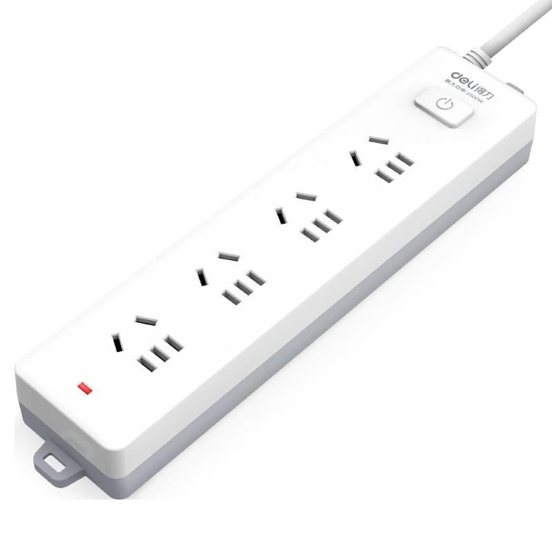 得力 新国标安全插座 4组合孔3米 18253 30.52元