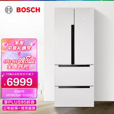 博世（BOSCH） 484升 变频混冷无霜 多门冰箱 LED触控屏 玻璃面板（皓白）BCD-48