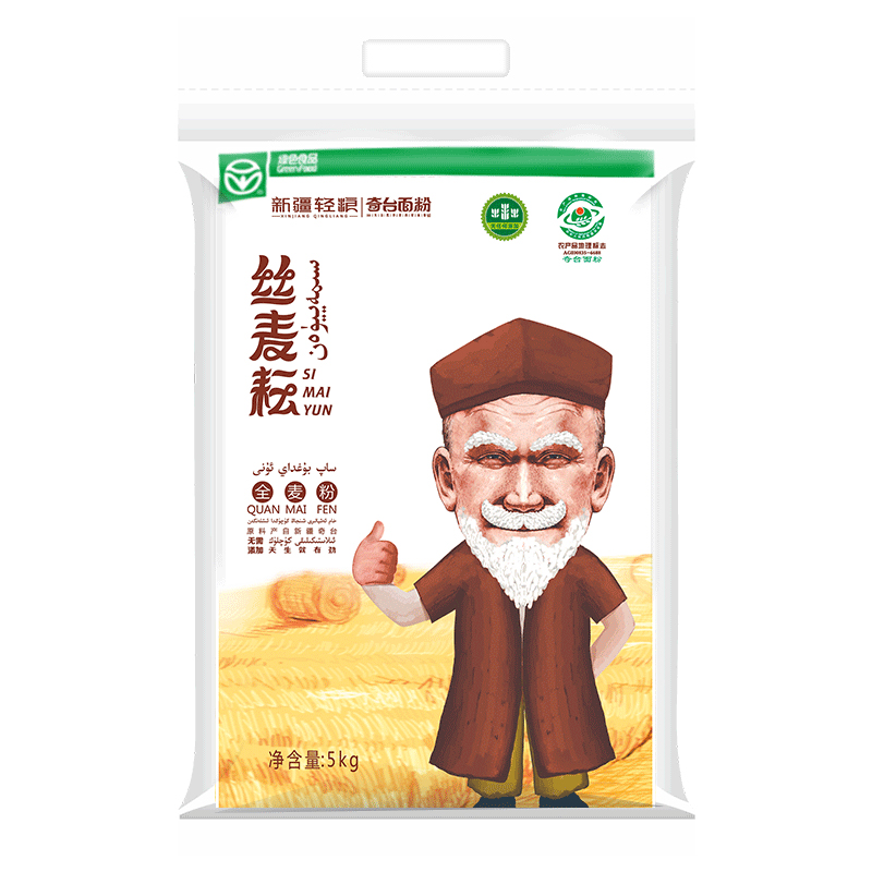 丝麦耘 全麦粉面粉10斤* 1袋 34.99元（需用券）