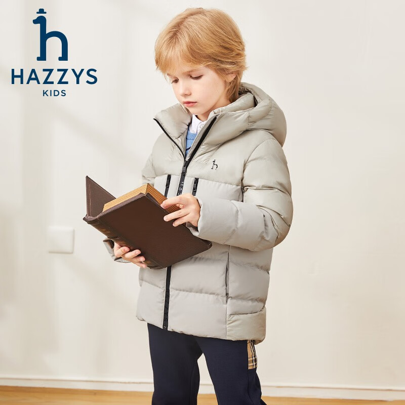 需要首购礼金、PLUS会员：HAZZYS 哈吉斯 童装男童羽绒服 多款可选 814.05元包