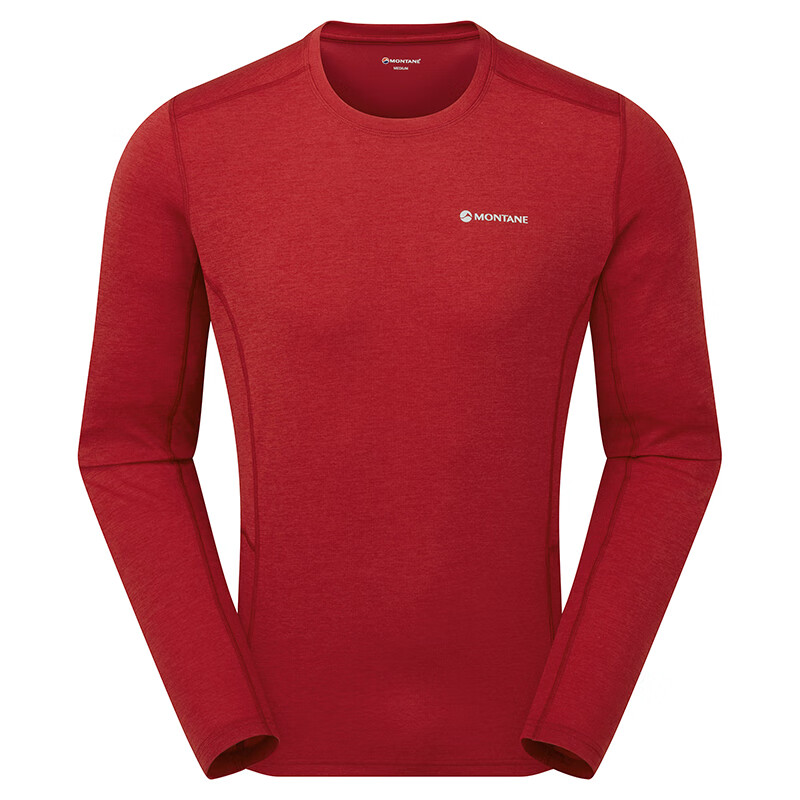 MONTANE 盟泰恩DART LONG SLEEVE 户外速干衣男透气徒步爬山越野跑 ACER RED 桃心红 L