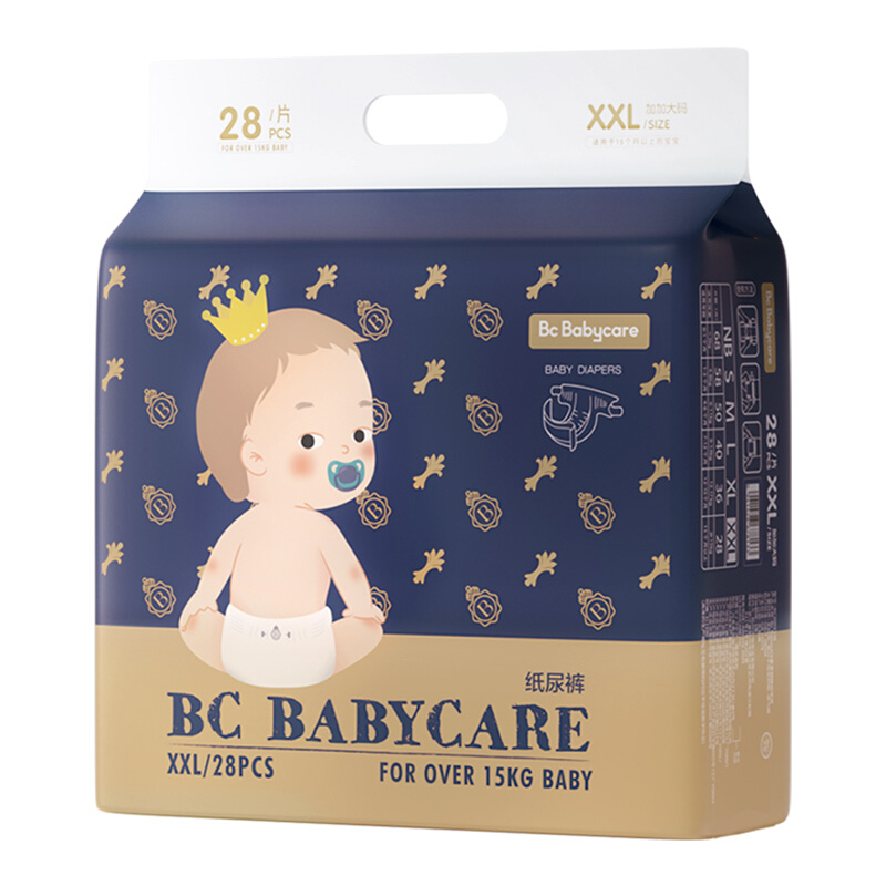 移动端、京东百亿补贴：babycare 皇室弱酸系列 纸尿裤 XXL28片 92元