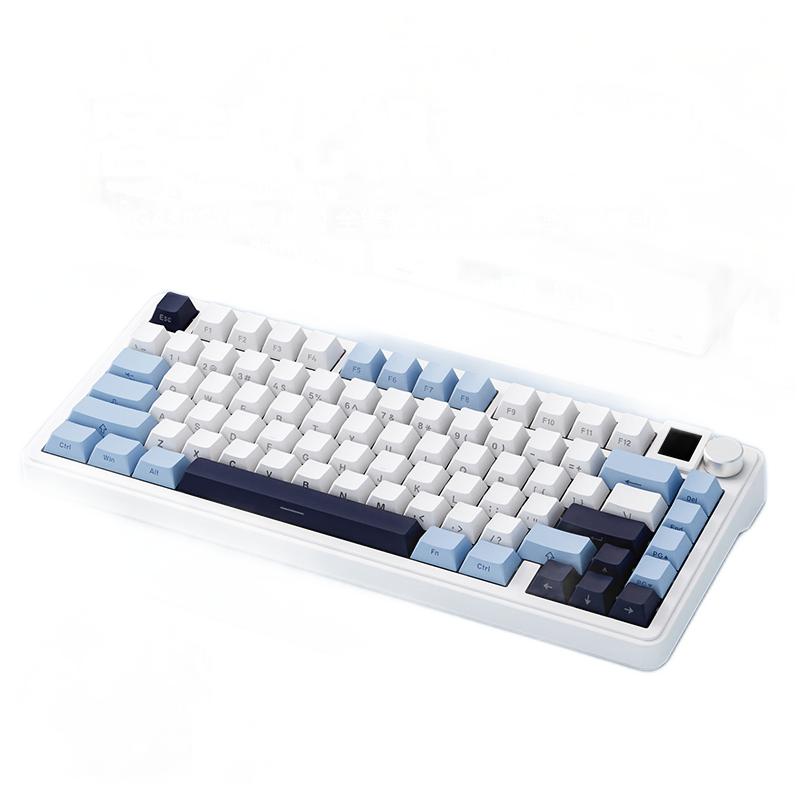 15点开始、新品发售：XINMENG 新盟 M75 三模机械键盘 81键 乌梅子轴 179元（需