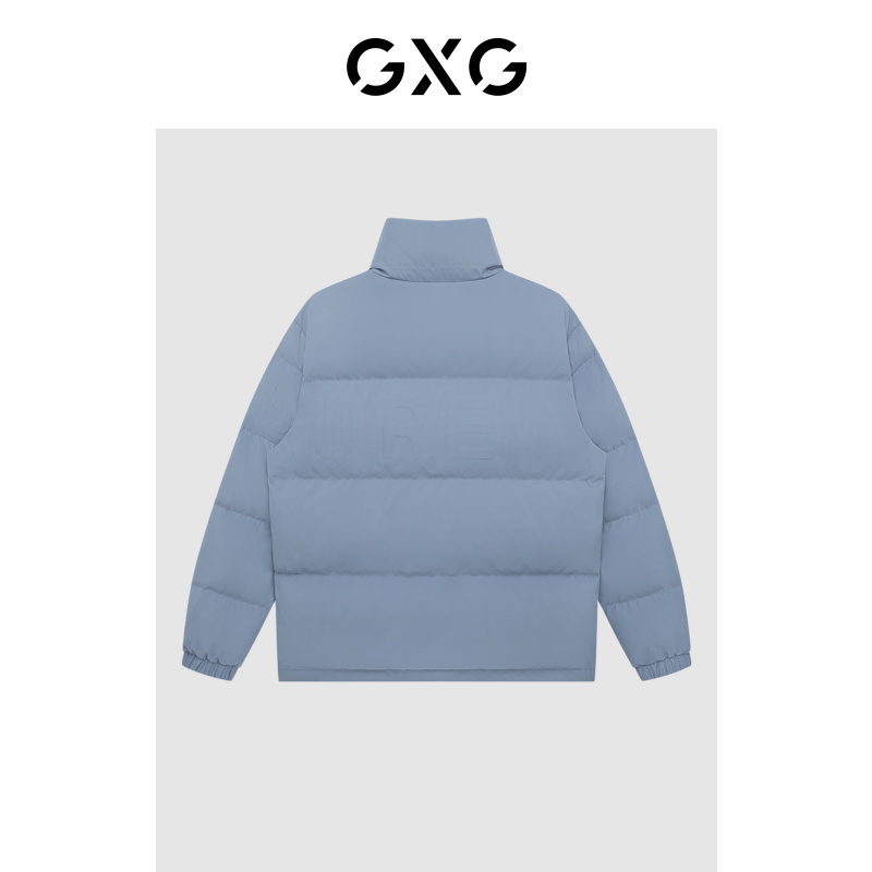 GXG 奥莱男装冬季新品商场同款新学院系列蓝色羽绒服 210元