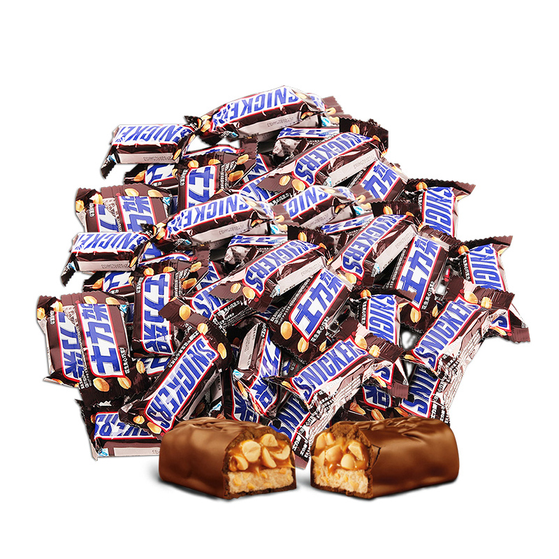 SNICKERS 士力架 花生夹心巧克力 1kg 散装 56.05元