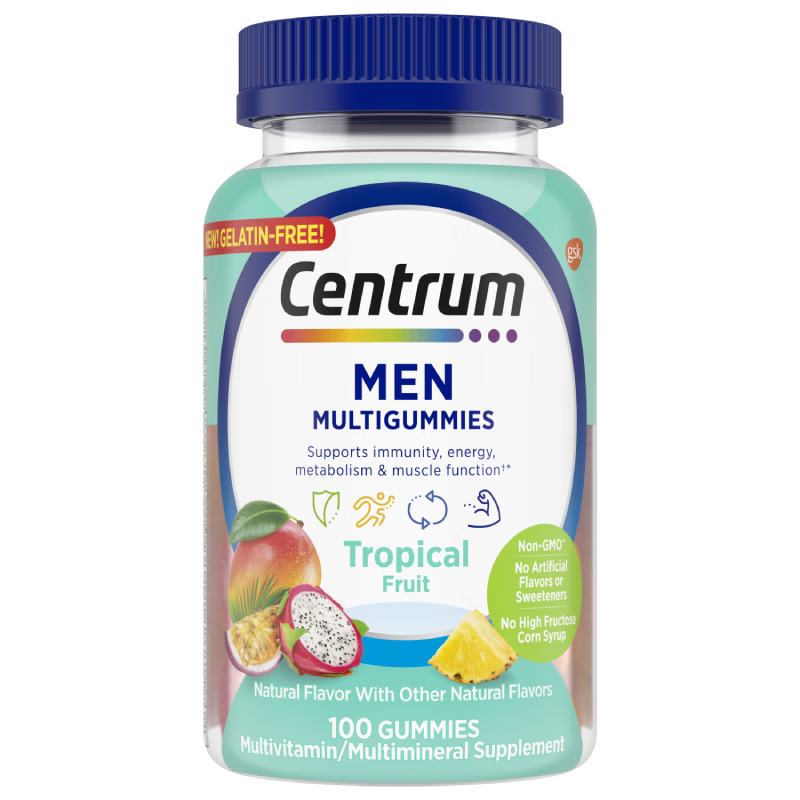 Centrum 善存 男士复合维生素软糖 100粒*拍3件 387元包邮、129元/件