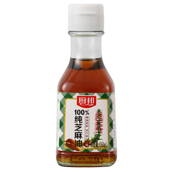 厨邦 食用油 浓香纯芝麻油 香油 物理压榨一级 凉拌火锅 150ml 7.43元