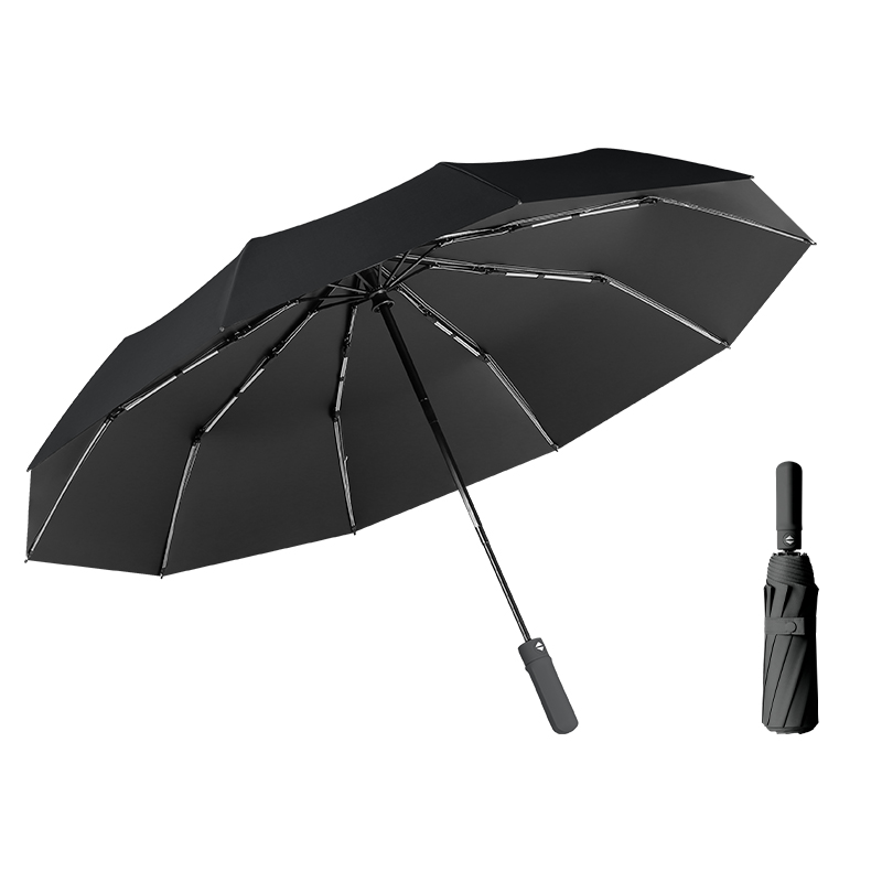 Tianwei umbrella 天玮伞业 T330042 40骨全自动防风黑胶防晒晴雨伞 黑色 47.4元