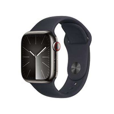 Apple 苹果 Watch Series 9 智能手表 GPS+蜂窝网络款 41mm 石墨色不锈钢表壳 午夜色