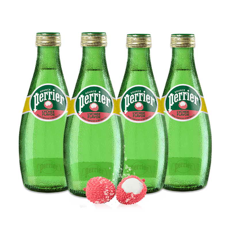 京东百亿补贴、plus会员:Perrier巴黎水（Perrier）法国原装进口气泡矿泉水 荔