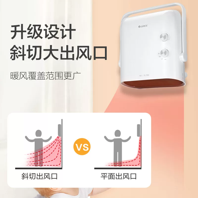格力 取暖器家用浴室暖风机壁挂节能省电速热冷暖电暖气卫生间防水 249元 - 线报酷