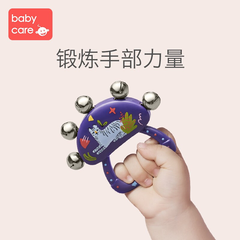 88VIP：babycare 婴儿铃鼓早教手摇铃0-6个月1件抓握益智玩具 27.55元