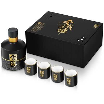 88VIP：舍得 智慧小酒礼盒 4个杯子 100ml*1盒 86.95元（需首购、领券、返超市卡