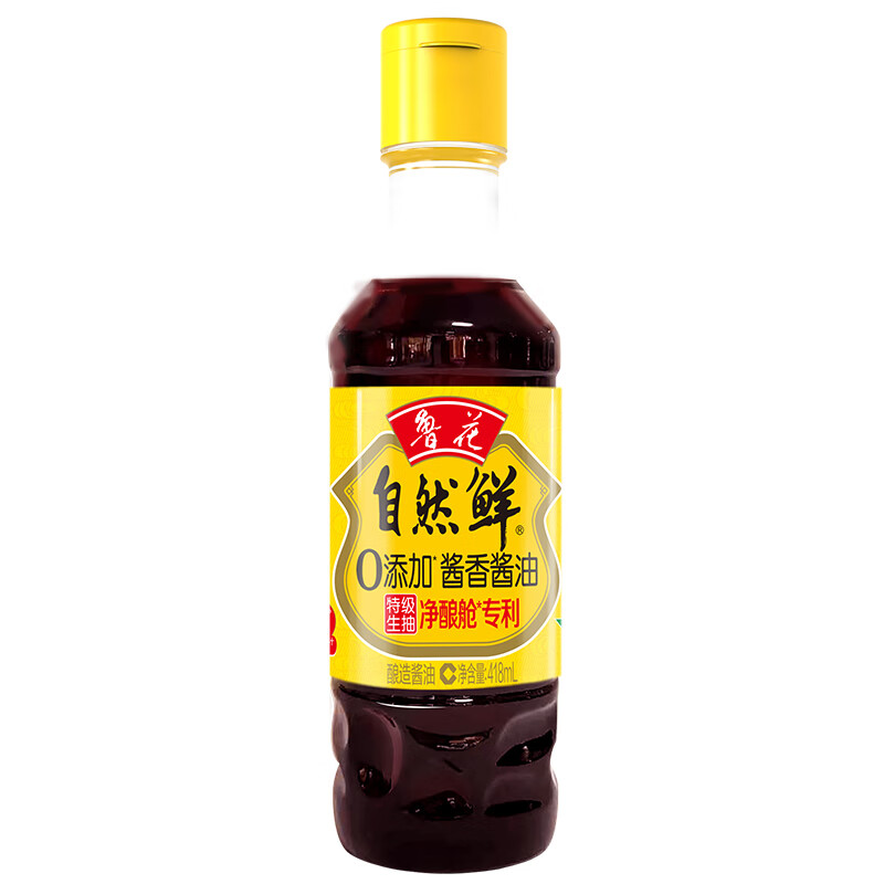 鲁花 自然鲜酱香酱油 418ml 6.9元