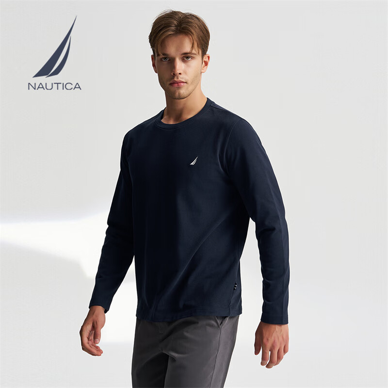 NAUTICA 诺帝卡 男士长袖T恤 TE4301 366.31元