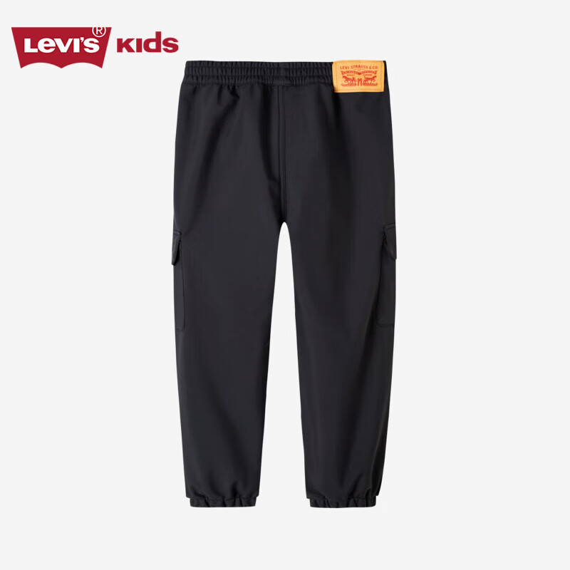 Levi's 李维斯 童装男童保暖加绒长裤冬季新款儿童双侧大口袋工装风裤子 102.