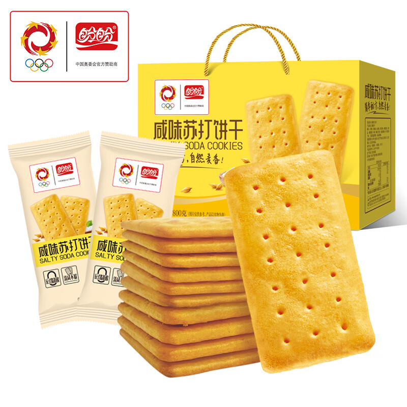 盼盼 悠点小青柠苏打饼干800g 11.9元