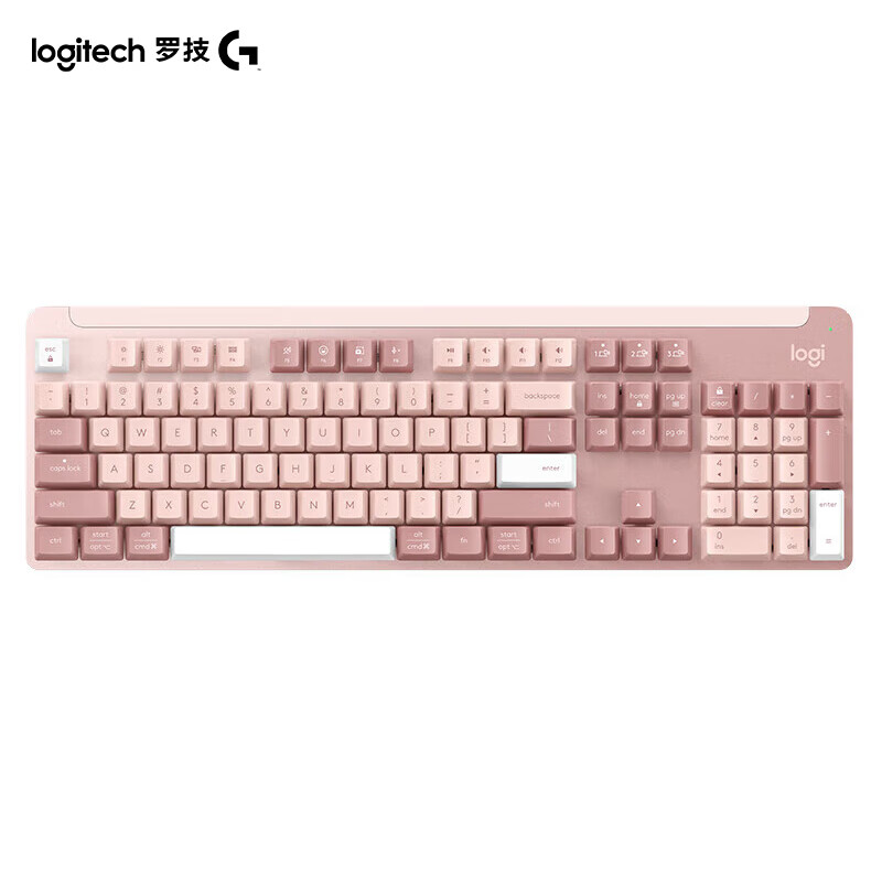 logitech 罗技 K865 无线机械键盘 双模连接 企业办公键盘 全尺寸104键 TTC红轴 