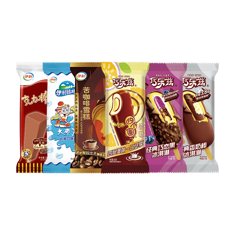 伊利 巧乐兹 四个圈大布丁奶油冰激凌 含赠共40支 59.9元