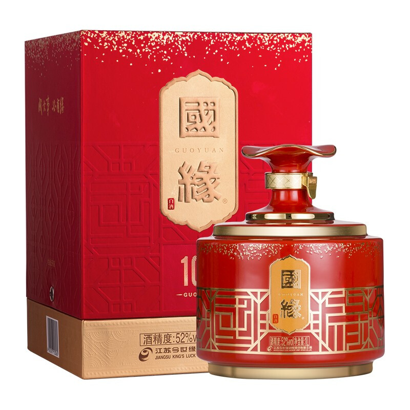 今世缘 国缘 100 52%vol 浓香型白酒 1000ml 单瓶装 998.8元