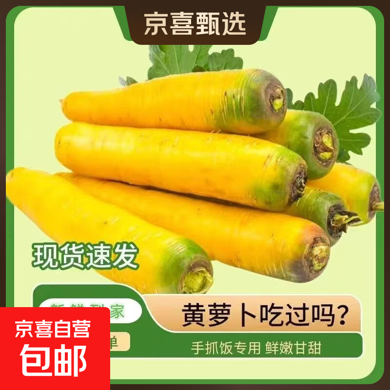 新疆冰糖心金黄胡萝卜 500g 1.11元（需用券）