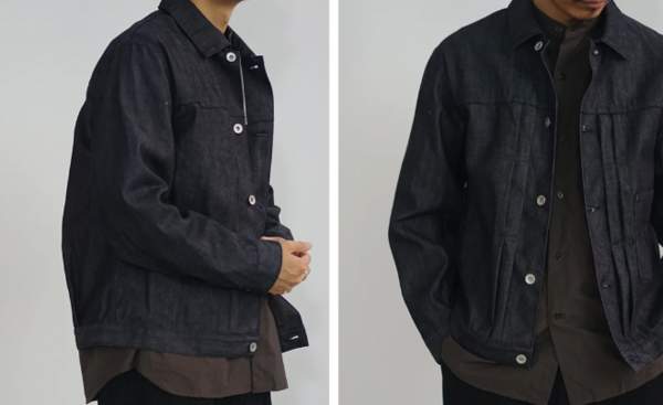 STILL BY HAND 日本制造定织右绫白耳丹宁夹克