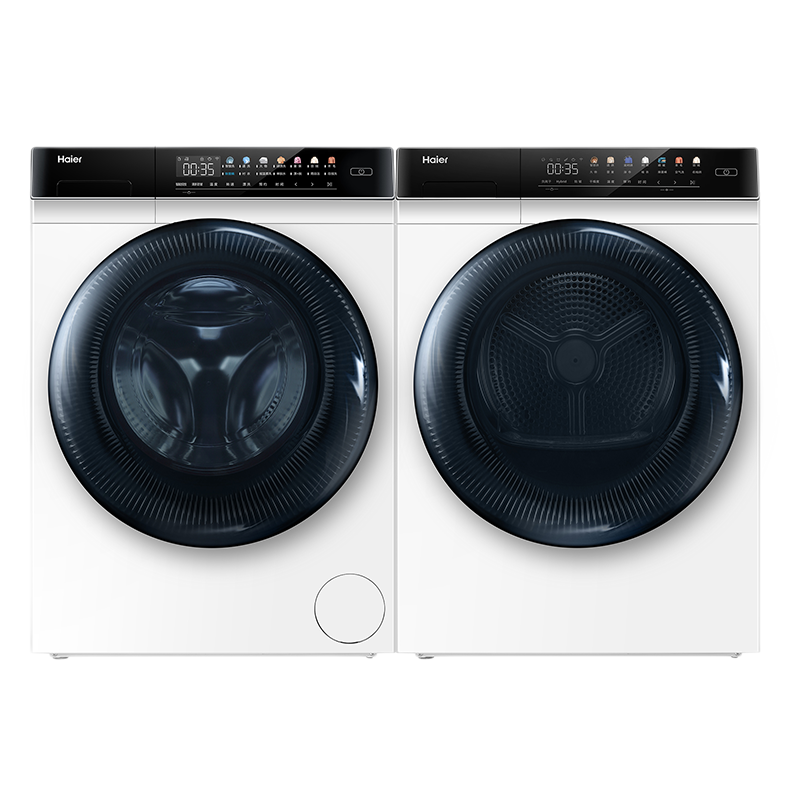 海尔（Haier）MATE7W洗烘套装 10KG滚筒洗衣机全自动+空净热泵烘干机家用组合 M
