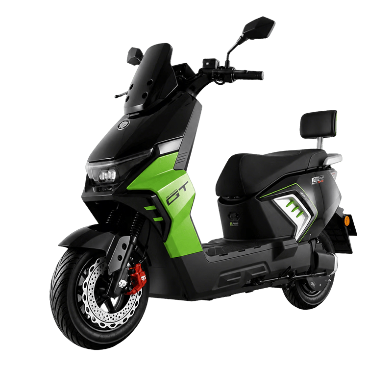 五星钻豹 X9 电动摩托车 72V39AH 石墨烯 2000W 荧光绿 2999元