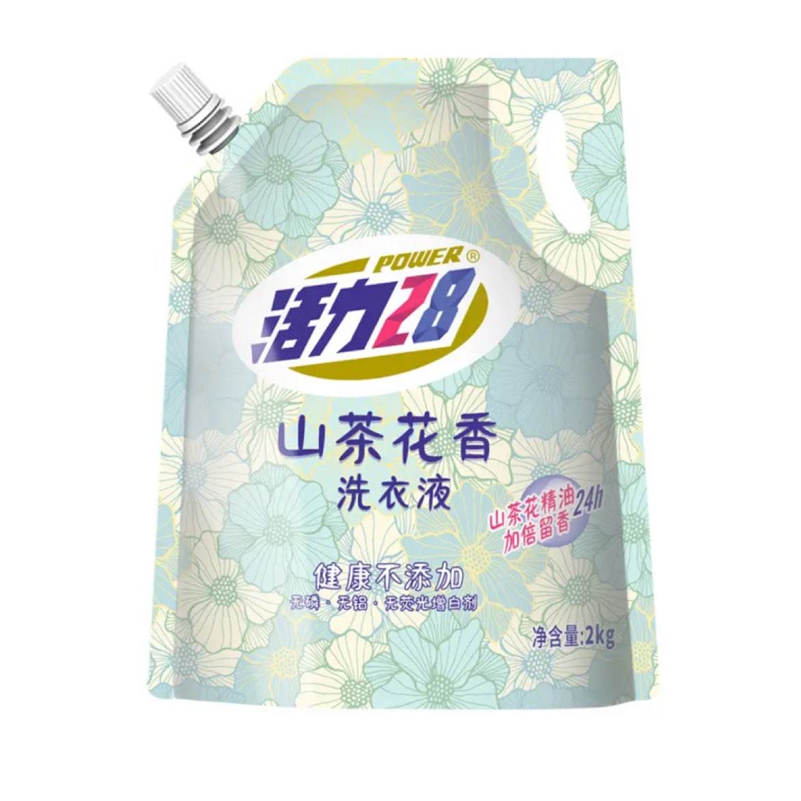 PLUS会员：活力28 山茶花洗衣液 2kg 袋装补充装 6.85元（需领券）