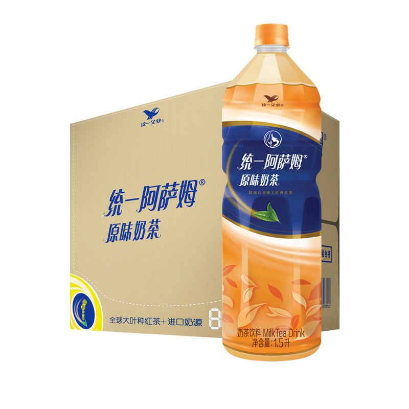 统一 阿萨姆奶茶散装1.5L*4瓶 29.9元